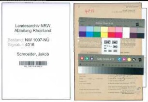 Entnazifizierung Jakob Schroeder , geb. 20.05.1903 (Laborant)