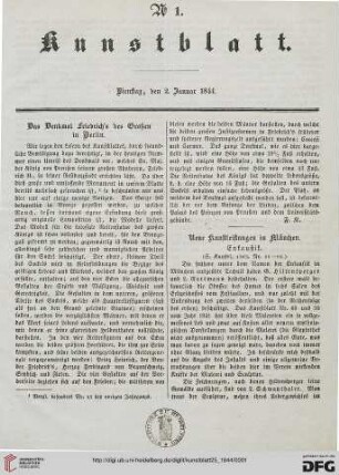 Nr. 1 - 10 (2. Januar 1844 - 1. Februar 1844)