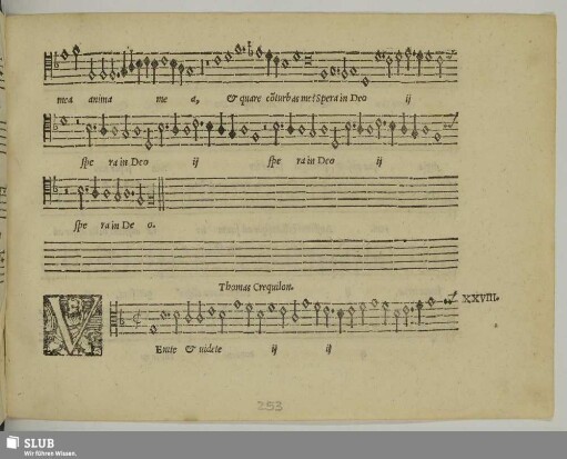 XXVIII. Crecquillon, Thomas: Venite et videte opera Domini