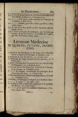 Livres en Medecine In Quarto, Octavo, Duodecimo – Livres de Jardins In Quarto, Octavo, Duodecimo