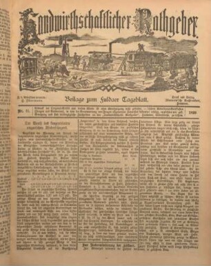 21: Beilage vom Montag, 2. Oktober 1899