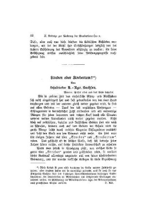 Streben oder Strebertum?