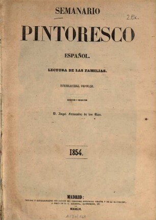 Semanario pintoresco español. 1854