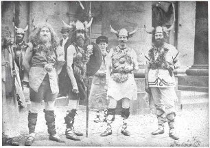 1900 Jahrfeier der Hermannsschlacht, Festzug, Bild 9. Detmold. Hiddesen. Papierabzug. Abzüge von Glassplattennegative