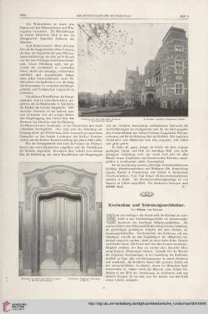 Kirchenbau und Stimmungsarchitektur