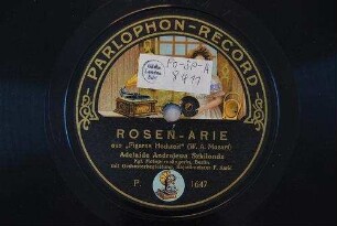 Rosen-Arie : aus "Figaros Hochzeit" / (W. A. Mozart)