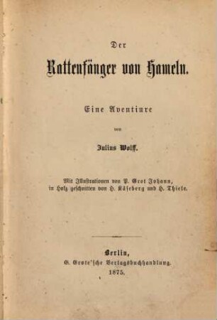 Der Rattenfänger von Hameln