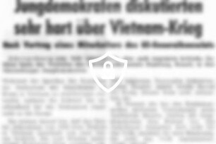 Jungdemokraten diskutierten sehr hart über Vietnam-Krieg