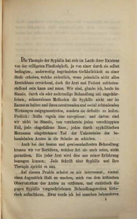 Zur Behandlung der Syphilis