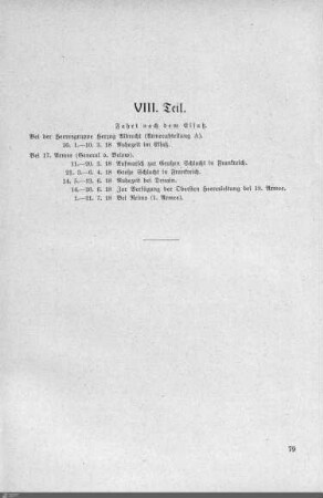VIII. Teil