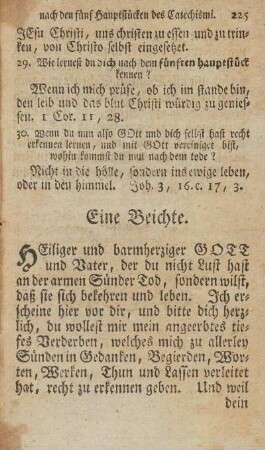 Eine Beichte