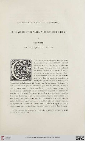 2. Pér. 24.1881: Le château de Chantilly et ses collections, 5 : une demeure seigneuriale au XIXe siècle