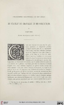 2. Pér. 24.1881: Le château de Chantilly et ses collections, 5 : une demeure seigneuriale au XIXe siècle