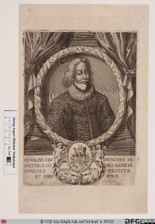 Bildnis Rudolph, Fürst zu Anhalt-Zerbst (reg. 1603-21)