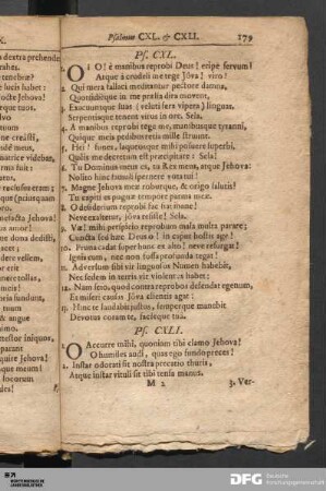 Psalmus CXLI. - CL.