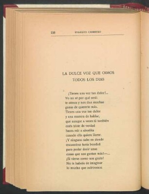 La dulce voz que oimos todos los días
