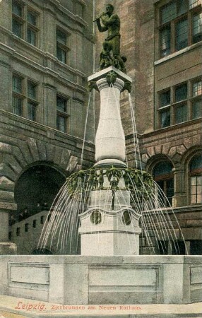 Leipzig: Zierbrunnen am Neuen Rathaus