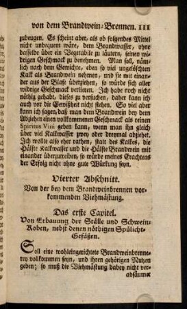 111-118, Erstes Capitel; Zweytes Capitel