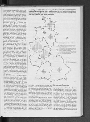 Beschäftigte am 29.03.1985 in Hamburger Groß- bzw. Einzelhandelsarbeitsstätten auswärtiger Unternehmen sowie auswärtiger Groß- bzw. Einzelhandelsarbeitsstätten Hamburger Unternehmen des Handels und Gastgewerbes nach dem Sitz des Unternehmens bzw. der Arbeitsstätte