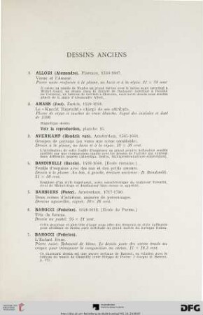 Dessins Anciens (Nr. 1-190)
