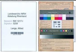 Entnazifizierung Alfred Lange , geb. 16.02.1905 (Haertemeister)