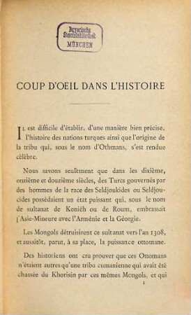 Voyage dans la Turquie d'Europe