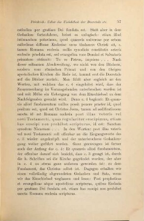 Ueber die Unächtheit der Decretale de recipiendis et non recipiendis libris des P. Gelasius I.