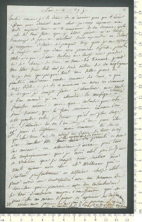 Brief von Charles de Chamisso an Adelbert von Chamisso