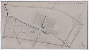 Universität Bremen: Lageplan, 1:2500