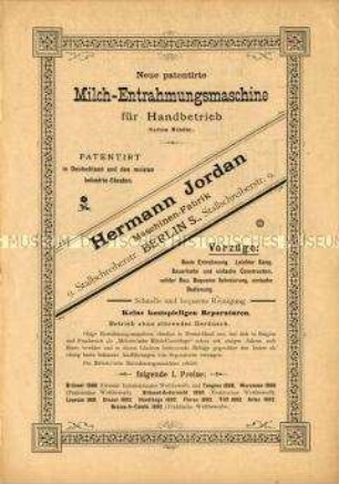Milch-Entrahmungsmaschine für Handbetrieb