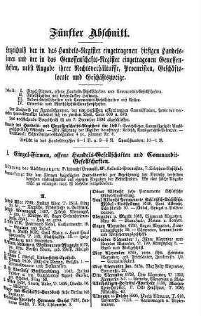 Fünfter Abschnitt.