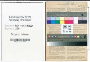 Entnazifizierung Johann Schartz , geb. 22.09.1895 (Lehrer)