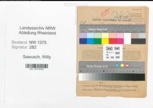 Entnazifizierung Willy Sawusch , geb. 20.08.1913 (Verwaltungsinspektor)