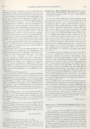 266-267 [Rezension] Prinsloo, Willem S., The theology of the Book of Joel
