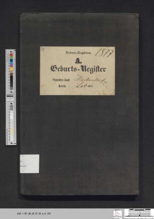 Geburtsregister Markendorf 1877 (Zweitregister)