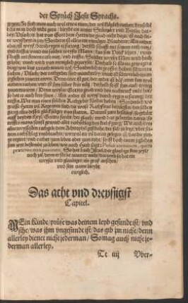 Das acht und dreyssigst Capitel.