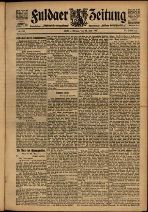 Ausgabe vom Montag, den 22. Juli 1907.