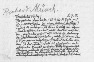 Brief an den Richard-Münch-Verlag