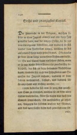 Sechs und zwanzigstes Kapitel.