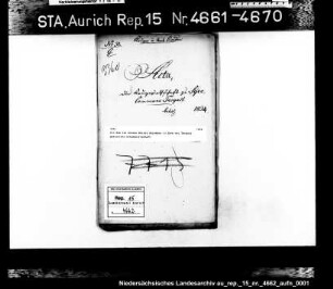 Die dem Jan Bonnen Meints Huismann in Syve bei Tergast gestattete Schankwirtschaft