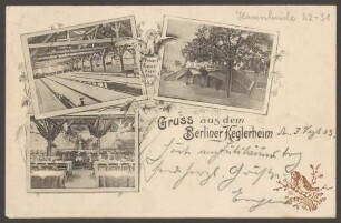 Ansichtskarte Berliner Keglerheim in der Hasenheide