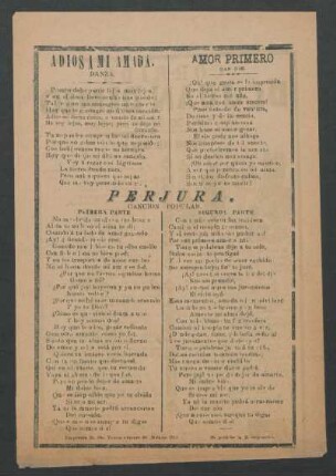 Perjura. : Canción popular.