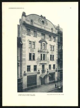 Tafel 84: Hotel Central in Prag