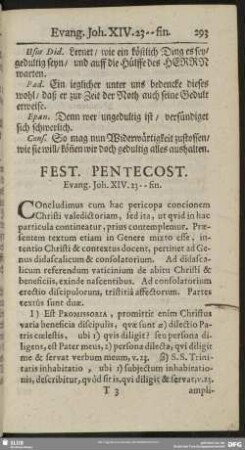 Fest. Pentecost. Evang. Joh. XIV. 23-fin.