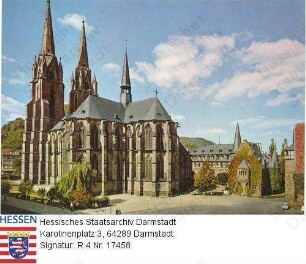 Marburg/Lahn, Elisabethkirche, Ansicht von Südosten