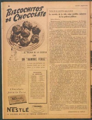 La carestía de la vida exige medidas enérgicas de los poderes públicos : Cartas de un argentino que se enoja