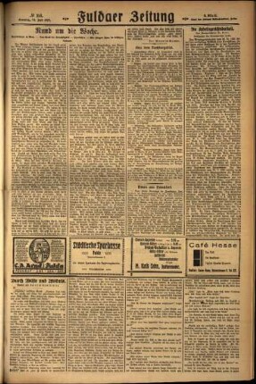 Zweite Ausgabe vom Sonntag, den 24. Juli 1927.