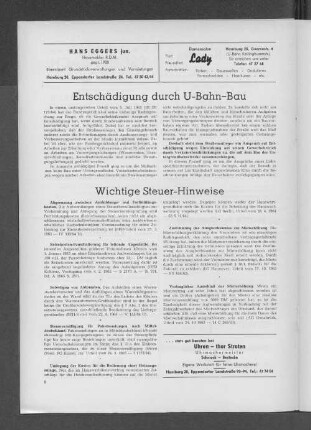 Wichtige Steuer-Hinweise