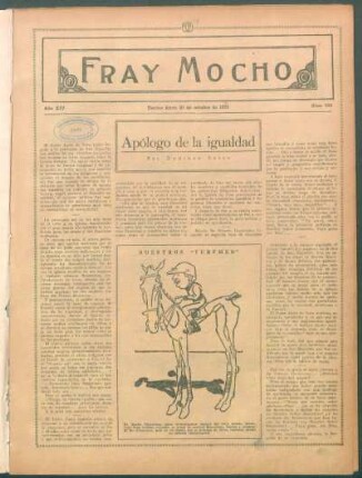 Apólogo de la igualdad