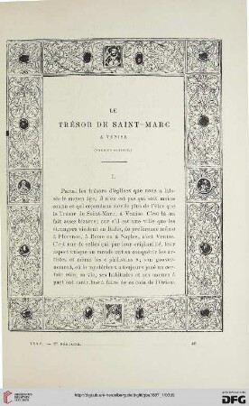 2. Pér. 35.1887: Le trésor de Saint-Marc à Venise, 1
